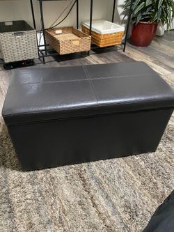 Dark brown storage box