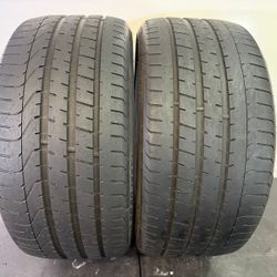 V627  255 30 20 92Y  Pirelli Pzero  2 used tires 60% life 