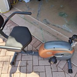 MARCY RECUMBENT BIKE. MODEL ME-709 NEW COST 250.00.  