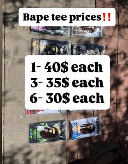 Bape tees