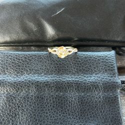 10K Gold Disney Rose Ring 