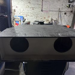 Custom 4th Order Box For 10inch Subwoofers. White Led Lights. Plexi Included! 