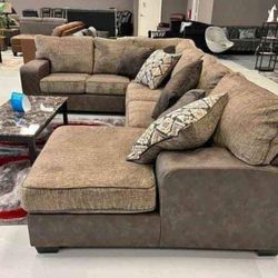 Abalone 3 PIECES SECTIONAL COUCH SAME DAY DELIVERY By ASHLEY 