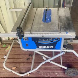 Kobalt Steel Portable/Adjustable Rolling Saw Stand (just The Stand No Saw Included)
