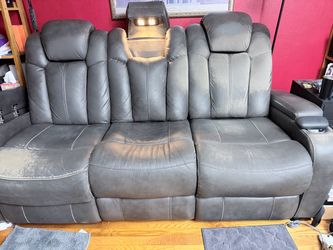 Gray Reclining Sofa Free