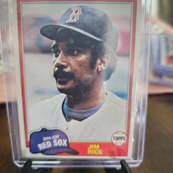 Boston Red Sox Jim Rice Nineteen Eighty One Topps Nineteen Eighty Four Topps Nineteen Eighty Five Topps Nineteen Eighty Five Topps O-Pee Chee Baseball