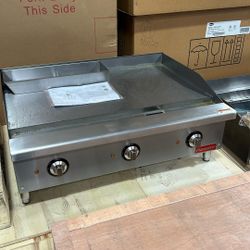 Flamaster FLM-G36-E 36" Commercial Electric Griddle - 208V/240V