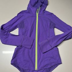 Ivivva Sweater Hoodie Girls 10 Full Zip Purple