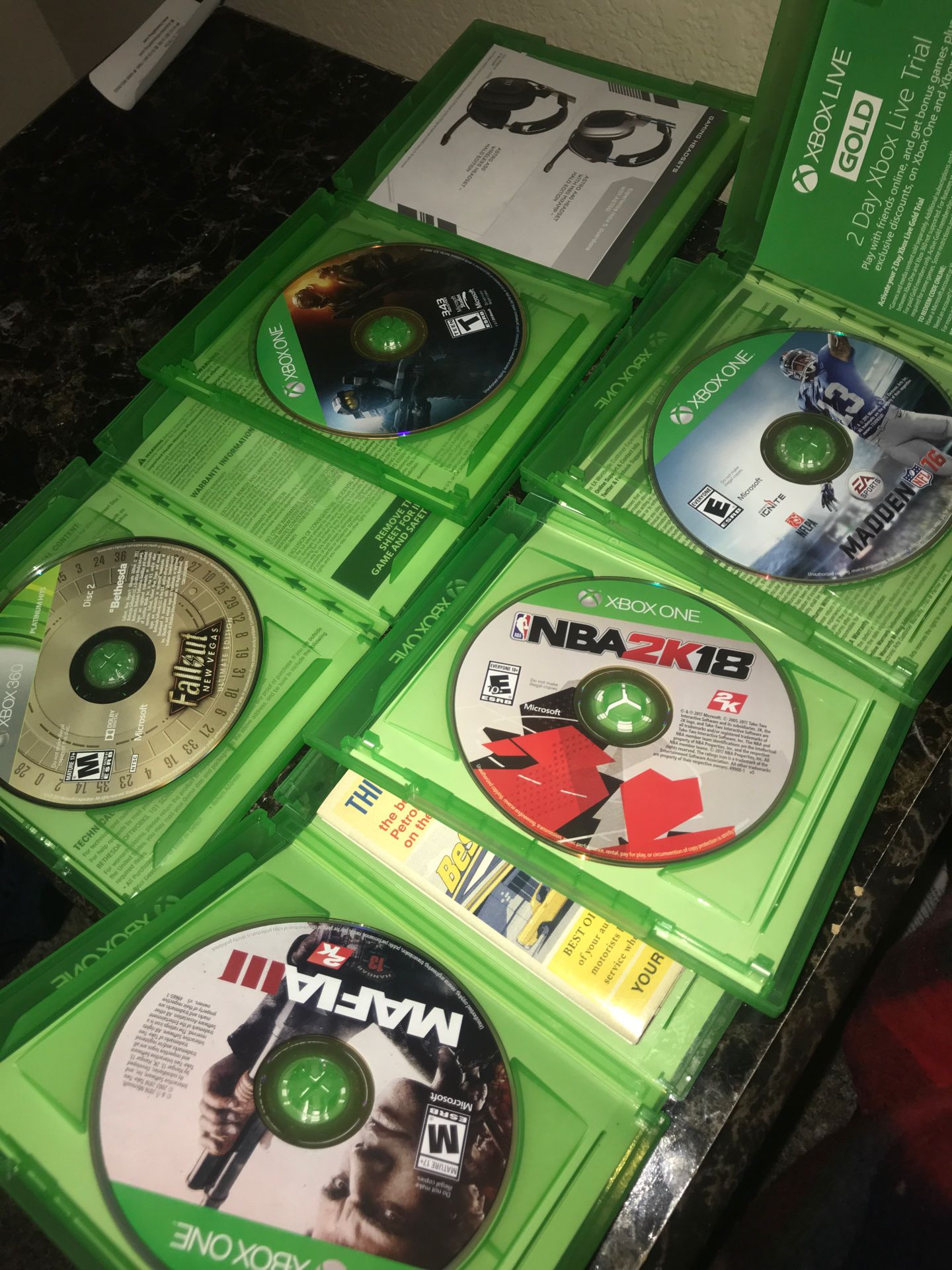 Xbox one games 25 $ for all