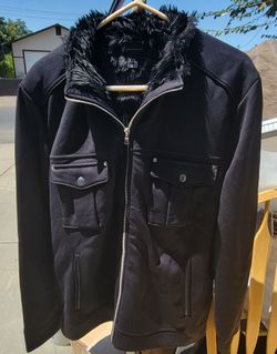 black XXL INC International Concepts jacket