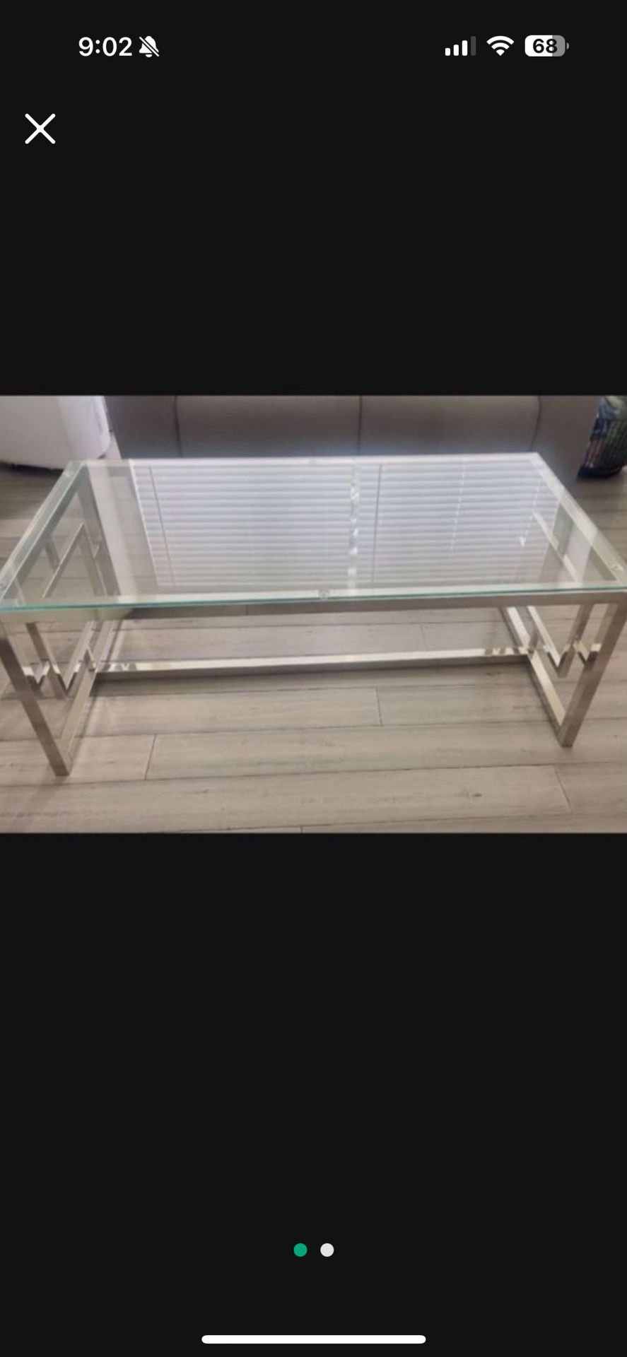 Glass Coffee Table Set
