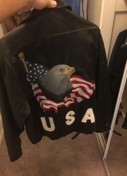 USA leather jacket