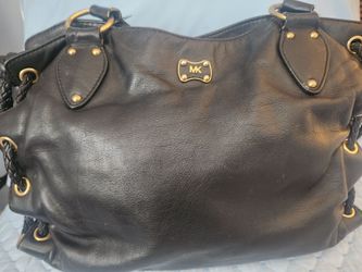 Michael Kors Black Leather Hobo Bag