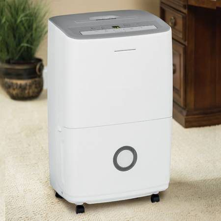 Frigidaire 50-Pint Dehumidifier with Effortless Humidity Control-white