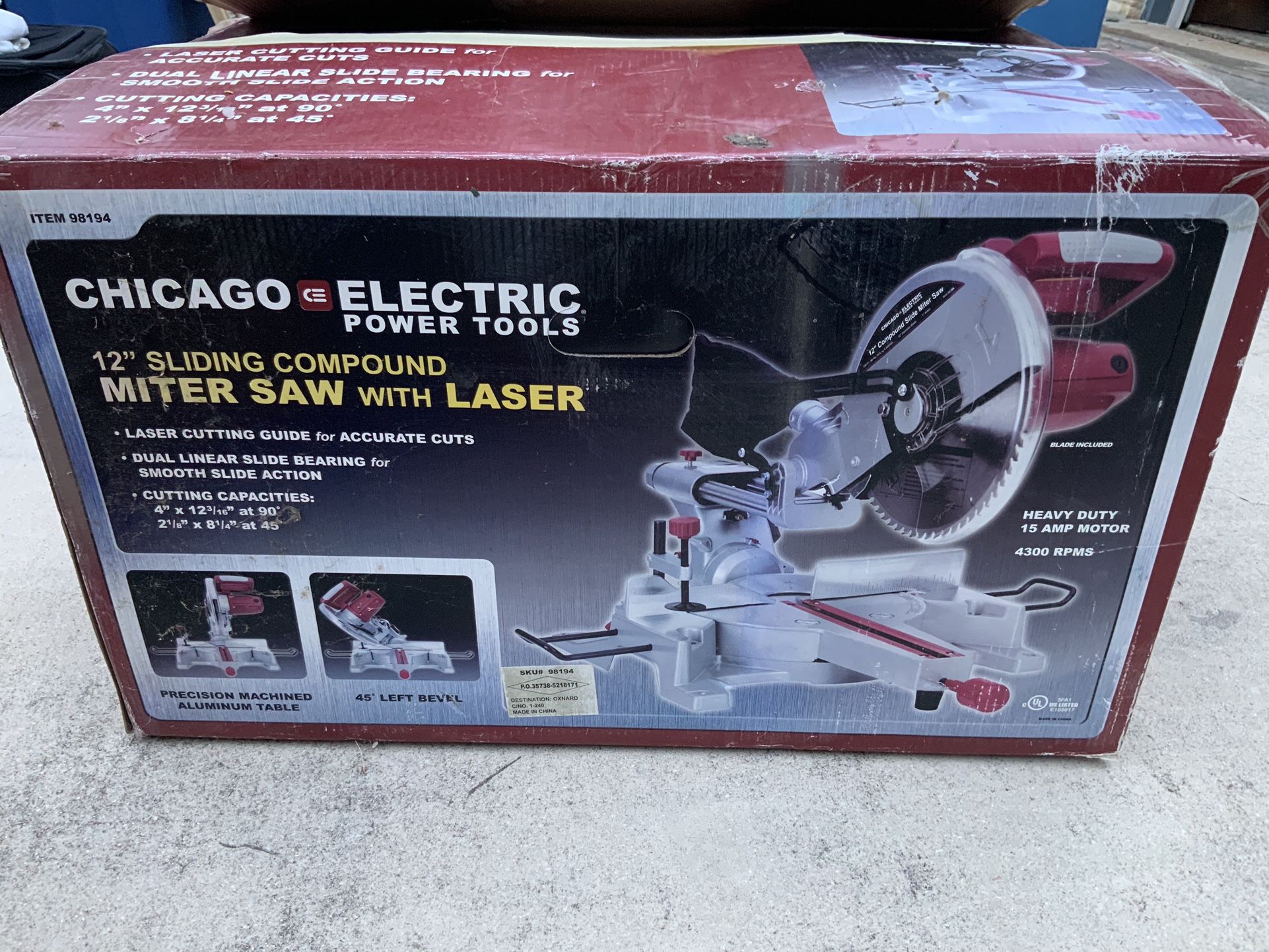 Miter Saw With laxer
