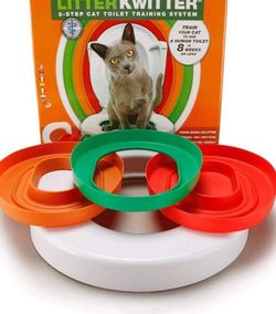 Litter Kwitter Cat Toilet Training System ( Entrenador de inodoro para gato )