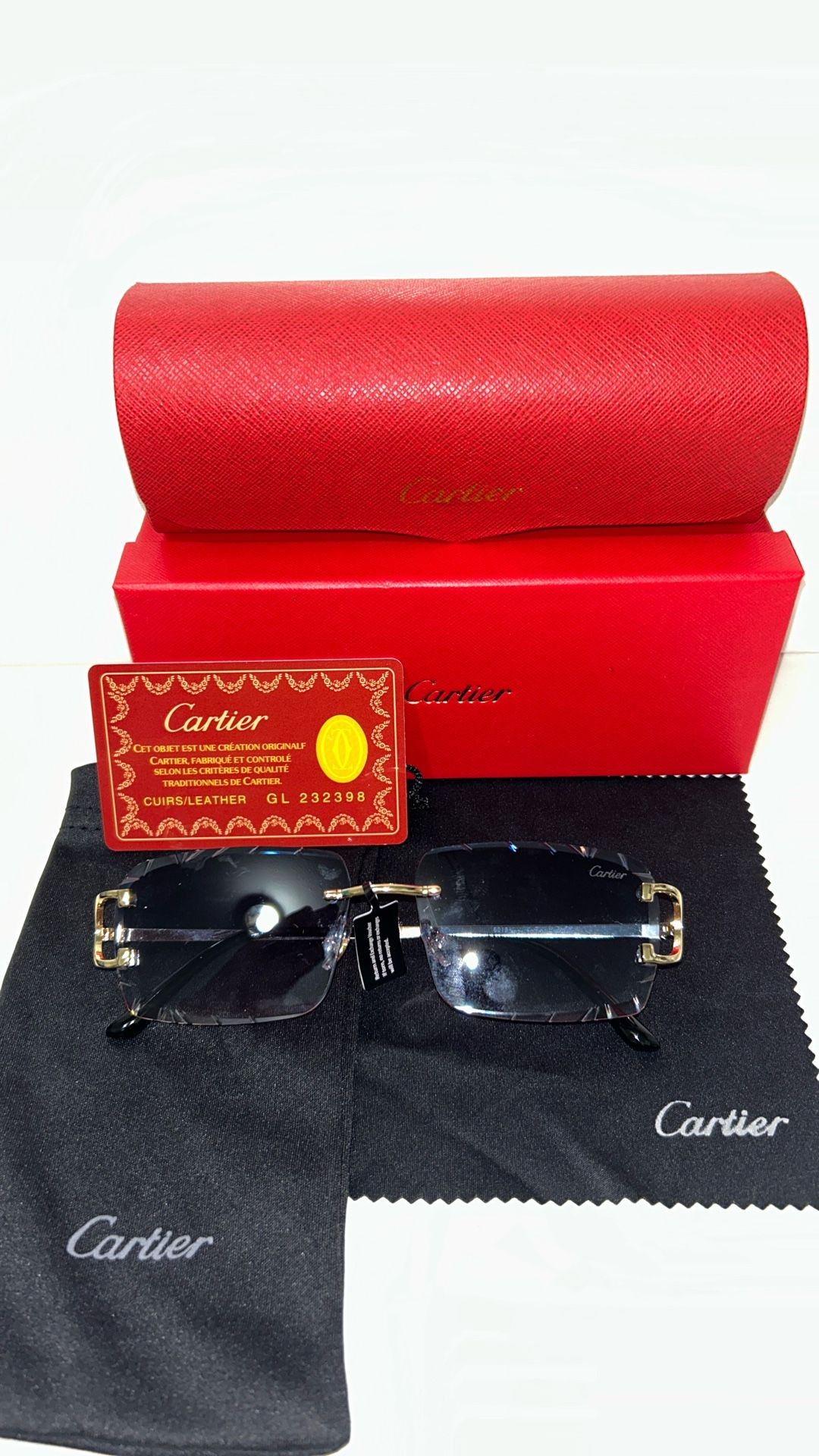 Blue Cartier Sunglasses