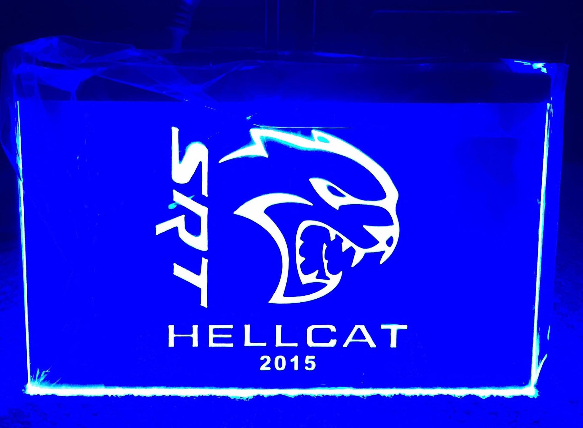 SRT Hellcat 3D LED Neon Light Sign Wall Decor