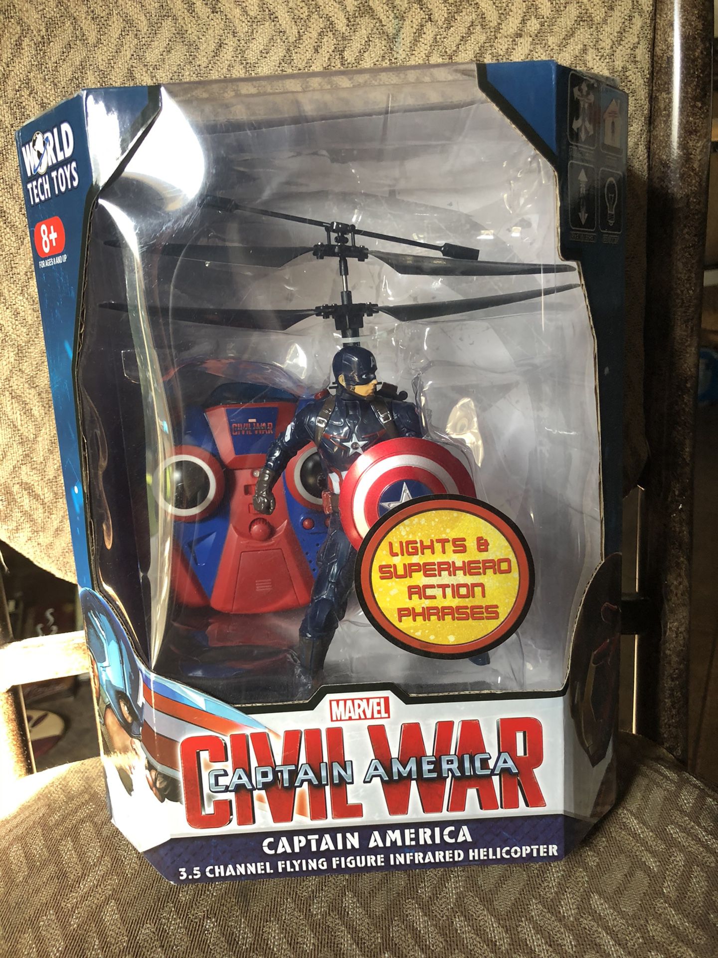 Captain America flying toy