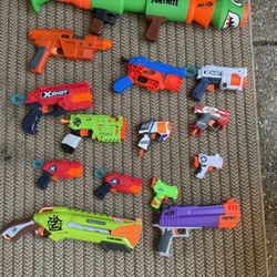 Nerf Guns, Ammo, Glasses and Inflatables