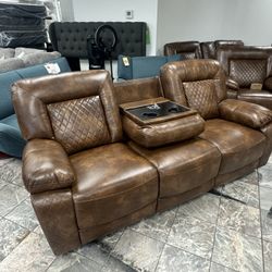 Leather Sectional Couch 