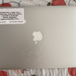 Apple MacBook Air ( 13 Inch ,2017 ) 1.8 GHZ Dual Core Intel Core I5 8 GB Ram & 128 GB SSD