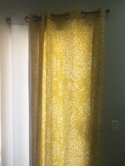 Yellow curtain