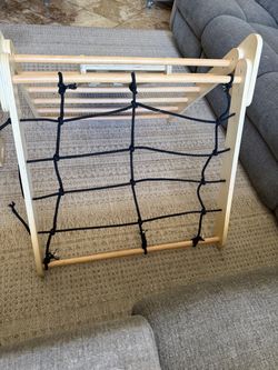 Wooden Montessori indoor play gym