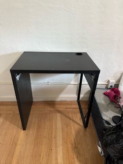 Black ikea desk