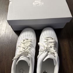 White Nike Airforce Ones 11.5 US
