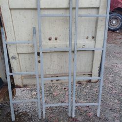 Ladder There Are Three Sections You Can See One Is Smaller Than The Other Two There Are Little Mounts That You Can Mount It I Don't Know If It Would B