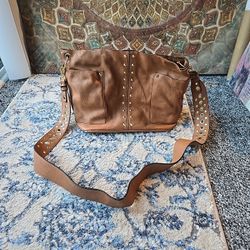 Steve Madden Brown Hobo Bag Studded