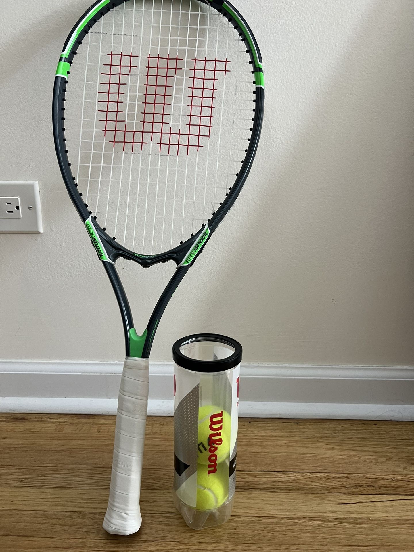 Wilson Tennis Racket  And Tennis Balks 