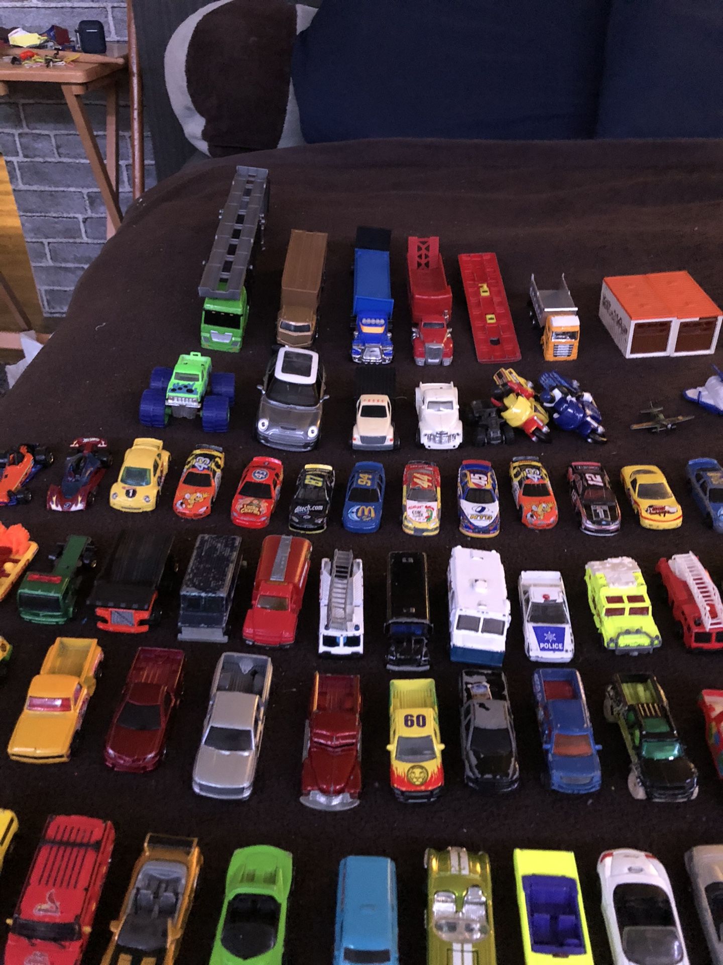 Toy cars, planes, trucks