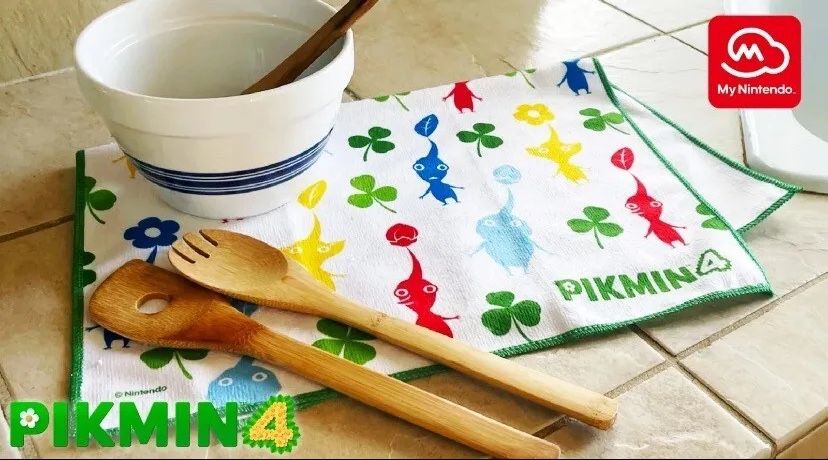 RARE Nintendo Rewards Exclusive Pikmin 4 Kitchen Towel