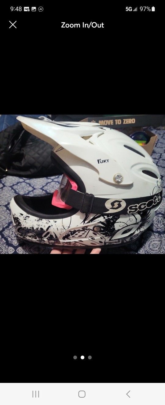 Girls Helmet and Goggles