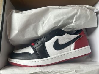 Jordan 1 Low Black Toe Size 12
