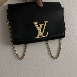 Louis Vuitton Bag Black Leather