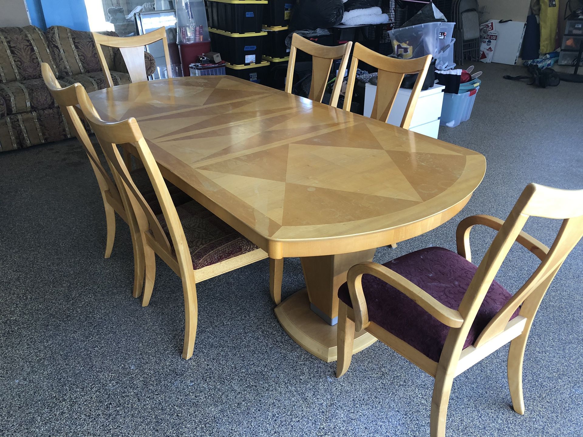 Dining Table and 6 Chairs. Good condition.