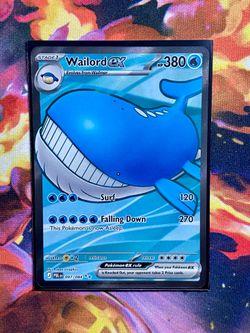 Pokemon Pitch Black Wailord EX 097/084 Full Art Rare