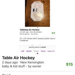 Table Air Hockey 