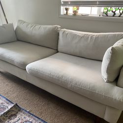 All Modern White Sofa 83 Inches 