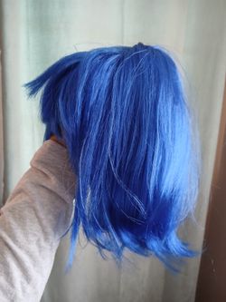 New blue wig halloween costume peluca