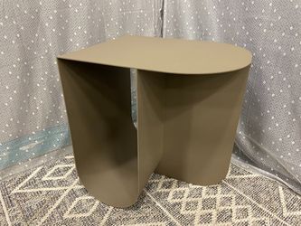 LYLY Soft Brown Coated Stainless Steel Accent Table