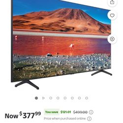 Samsung 50 Inch Smart Tv With Remote.