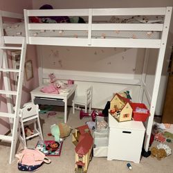 White Girls Bed 