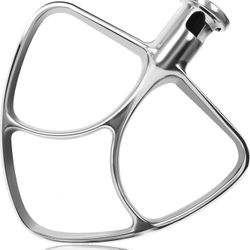 New Stainless Steel Flat Beater for Kitchen Aid 4.5-5 Qt Tilt Head Mix
