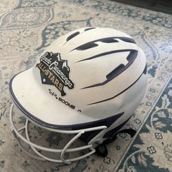 Boombah white / purple helmet 