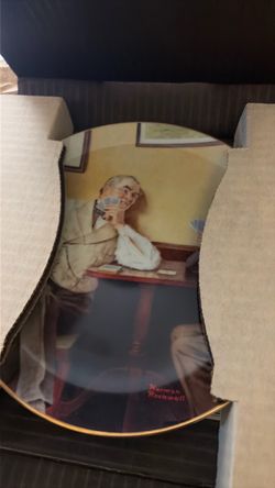 the "Best Friends" collector plate from the "Rockwell's Golden Moments"