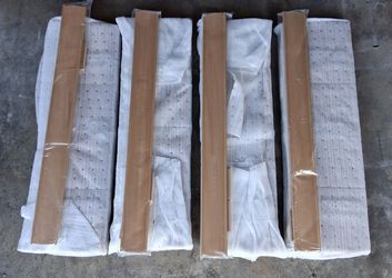 New 4 pcs 2" light wood grain vinyl mini blinds